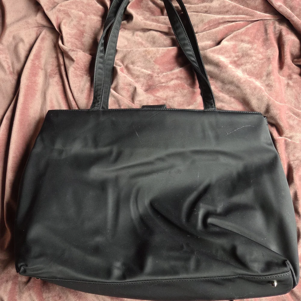 Kate Spade Black Nylon Tote / Diaper Bag with Changing Pad